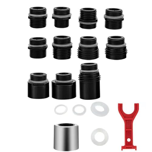 Hochdruckbeständiges Küchenarmatur-Adapter-Set mit universeller Kompatibilität für Sprühkopf, Ersatzspüle, Sprühkopfadapter von ZYMIADOU