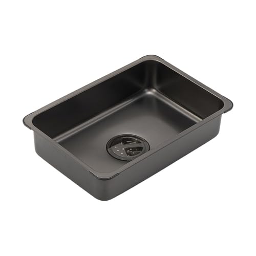 Kompakte Edelstahl-Spüle mit Abfluss, Wasserspeicherbecken, Gemüsewaschbecken für das Kochen im Freien, einfach zu bedienende Geschirrwanne von ZYMIADOU