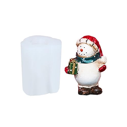 Kreative Silikonform aus Kunstharz für Gips und Schneemann, Weihnachtsschmuck, Formen, Weihnachts-Silikonharz von ZYMIADOU