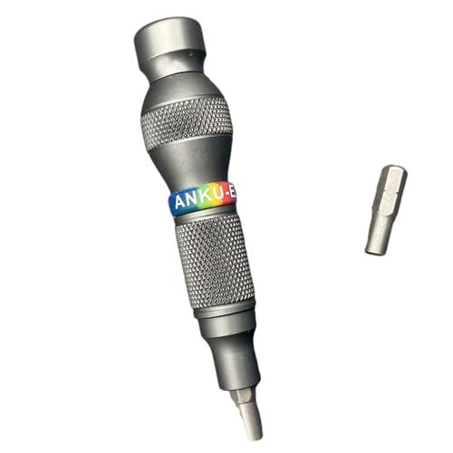 Leichter Aluminium-Schraubendrehergriff mit automatischem Verriegelungsmechanismus und Karbonstahl-Bits, geeignet für sichere Befestigung, leichter Schraubendrehergriff für professionelles Werkzeug von ZYMIADOU