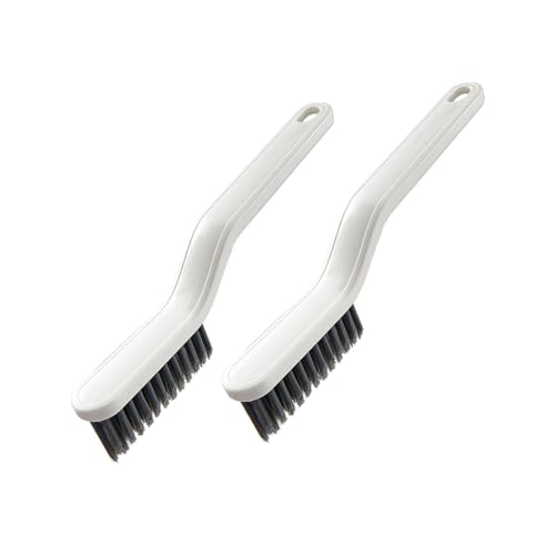 Mehrzweck-Reinigungsbürste mit steifen Borsten, ergonomischer Griff für mehrere Oberflächen, Reinigung von Ecklücken, Scheuerbürste mit steifen Borsten, 2 Stück von ZYMIADOU