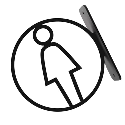 Schild, Aufschrift "Male Female Bathroom Indicators", öffentliche Toilette, einfach zu installieren, WC-Identifikator, Waschraum-Symbol, geschlechtsneutrales Schild Schild, Aufschrift "Male Female Bathroom Indicators", öffentliche Toilette, einfach zu installieren, WC-Identifikator, Waschraum-Symbol, geschlechtsneutrales Schild von ZYMIADOU