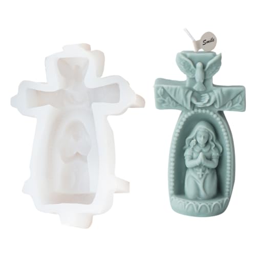 Silikonform Gebet Junge/Mädchen, Wachsformen, Duftherstellung, handgefertigt, Ornament, unregelmäßige Form von ZYMIADOU