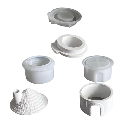 Silikonformen für Weihnachts-Kabinen, Mehrzweckhaus für Teelichthalter, Urlaubsdekoration, Hausform von ZYMIADOU