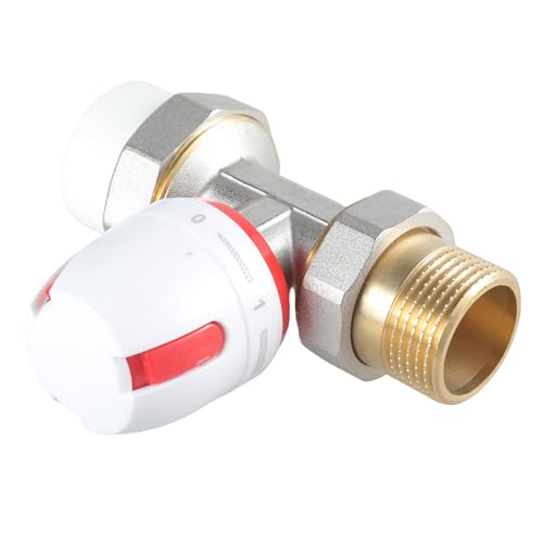 Thermostatkopf komplettiert Eckheizkörperventile, manuelle Thermostat-Heizungsventile, Schutz, einfache Installation, Thermostatkopf von ZYMIADOU