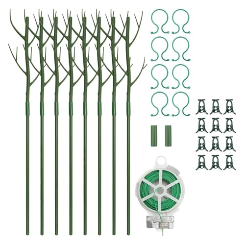 Verstellbare Pflanzstäbe und Kletterhalterungen, für Garten, Gemüse, Gurken, Ständer, Set für Zimmerpflanzen, Gartenwerkzeug, Heringe für Pflanzen von ZYMIADOU