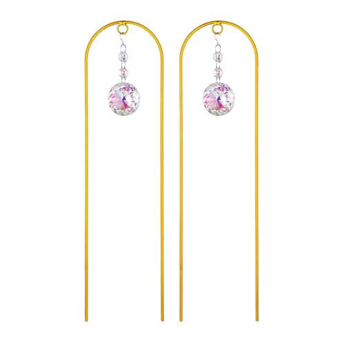 Wetterfeste Klettergitter für Pflanzen mit Sonnenlicht, reflektierende Mondform, Dekorationen für Fenster, Haltbarkeit, Pflanze mit Kristallakzent Wetterfeste Klettergitter für Pflanzen mit Sonnenlicht, reflektierende Mondform, Dekorationen für Fenster, Haltbarkeit, Pflanze mit Kristallakzent von ZYMIADOU