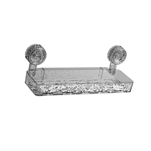 ZYMIADOU Badezimmer-Aufbewahrungsregal mit leistungsstarkem Saugnapf, wasserdichtes Regal, geeignet für kleine Räume, praktischer Zubehörhalter von ZYMIADOU