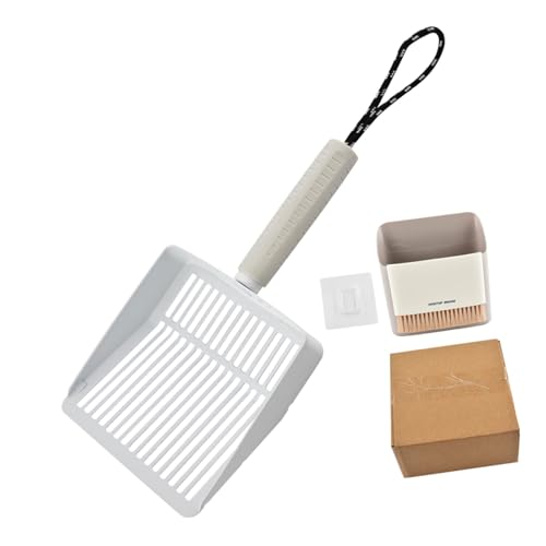 ZYMIADOU Edelstahl-Katzenstreuschaufeln mit Aufbewahrungsboden, Sandschaufel und Gartenreinigungsbürste für Mehrzweck-Katzenstreuschaufeln aus Edelstahl ZYMIADOU Edelstahl-Katzenstreuschaufeln mit Aufbewahrungsboden, Sandschaufel und Gartenreinigungsbürste für Mehrzweck-Katzenstreuschaufeln aus Edelstahl von ZYMIADOU