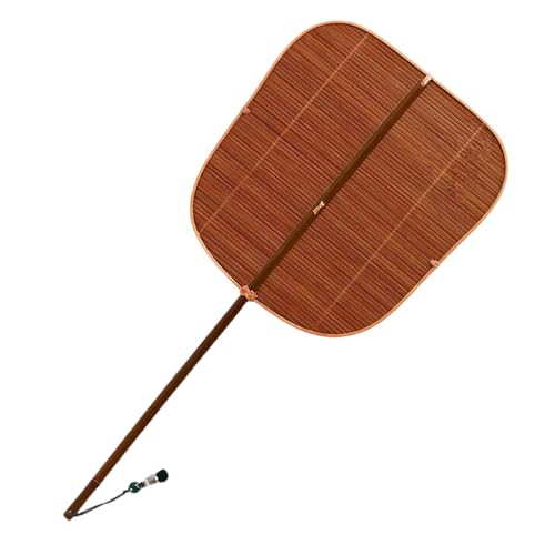 ZYMIADOU Handgefertigter Handventilator, chinesischer Stil, Taillenfächer, Bambus-Fächer mit langem Griff, für Cosplays, Tänze, Party, alte Stile von ZYMIADOU
