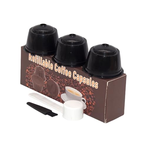 ZYMIADOU Kaffeebereiter-Set mit Reinigungszubehör, Textur, geeignet für Zuhause und Büro oder auf Reisen, Kaffeekapseln, 3 Stück von ZYMIADOU