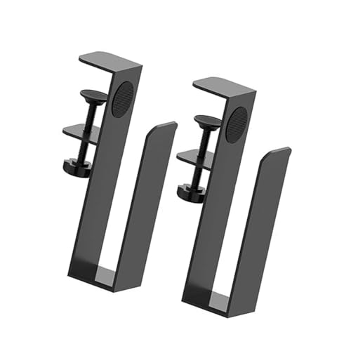 ZYMIADOU Platzsparender Schreibtisch-Seiten-Laptophalter, verstellbar, Edelstahl, Zeitschriftenständer, effiziente Arbeitsbereiche, Organisationswerkzeug, einfach zu installieren, Laptop-Rack von ZYMIADOU