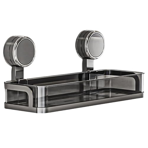 ZYMIADOU Stabiles Badezimmer-Regal mit Saugnapf-Designs auf jeder glatten Oberfläche, wasserabweisend und stabil, einfach zu installieren von ZYMIADOU