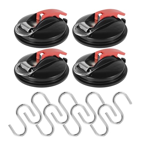 ZYMIADOU Stabiles Saugnapfhaken-Set für Camper, zuverlässige Befestigung für Wohnwagen, Zubehör, Auto, Zelte, Markisen, Outdoor, Zuhause, robuste Saugnapf-Haken von ZYMIADOU