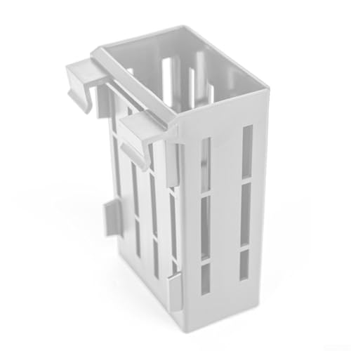 5 Stück Aquarium-Hängepflanzenhalter mit Löchern für Entwässerung, Kunststoffbecher, unterstützt Unterwasserpflanzen und verbessert das Tank-Layout (weiß) von ZYNCUE