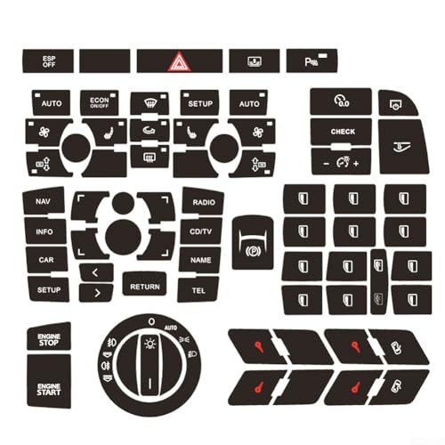 Button For Repair Decal Sticker for A6 Clima Panel, Vinyl Overlay for Worn Switch Knob Restoration von ZYNCUE