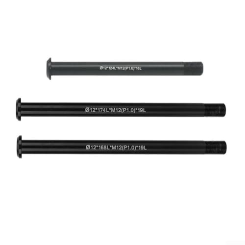 Fahrradteil-Upgrade Ersetzen Sie Ihre alte Steckachse mit dieser Option Größe bei 12 mm, kompatibel mit Längen von 124 174P1 0 (Φ12 x 168 L x M12 (Φ12 x 174 L x M12 (P1.0) x 19 l) von ZYNCUE