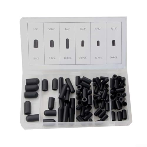 Gummi-Vakuum-Leitungskappen-Set, 80 Stück, für Vergaser und Rohrleitungsanwendungen von ZYNCUE