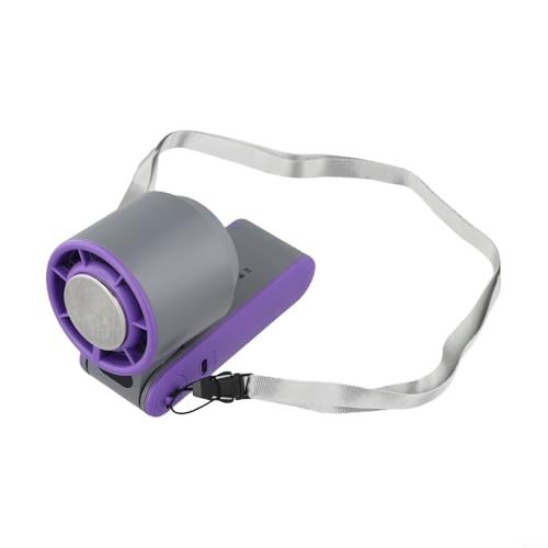 Handventilator mit leichtem Design und Hochgeschwindigkeits-Turbinentechnologie (grau-lila) von ZYNCUE