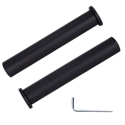 Hantelscheiben-Adapter für Langhanteln, zuverlässiger Umbau von 1 Zoll auf 2 Zoll Pfosten, inklusive 2 Hülsen und Schraubenschlüssel Werkzeug (48 x 200 mm) von ZYNCUE