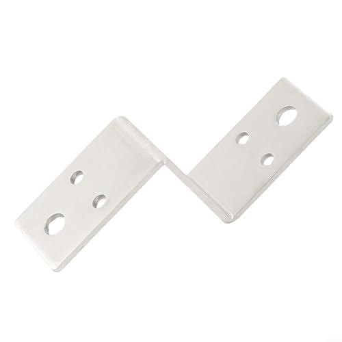 Metall-Eckverbinder-Set, multifunktional, Edelstahl, verdickt, Z-förmig, Eckverbinder, feste Verbindungselemente zur Befestigung von Tischen, Stühlen und Bücherregalen – 50 mm Metall-Eckverbinder-Set, multifunktional, Edelstahl, verdickt, Z-förmig, Eckverbinder, feste Verbindungselemente zur Befestigung von Tischen, Stühlen und Bücherregalen – 50 mm von ZYNCUE