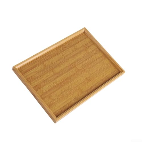 Rechteckiges Serviertablett zum Servieren von Speisen, Getränken und Snacks zu Hause oder bei Veranstaltungen (37 x 26 cm) von ZYNCUE