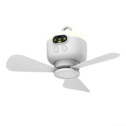 Tragbarer Ventilator mit Fernbedienung, 8000 mAh Akku und Nachtlicht-Funktion für Aktivitäten zu Hause oder im Freien von ZYNCUE