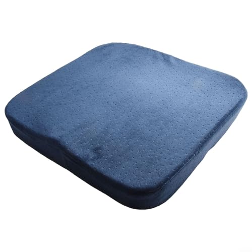 Tragbares Memory-Foam-Kissen für bequemes Sitzen zu Hause oder im Büro (Marineblau) von ZYNCUE
