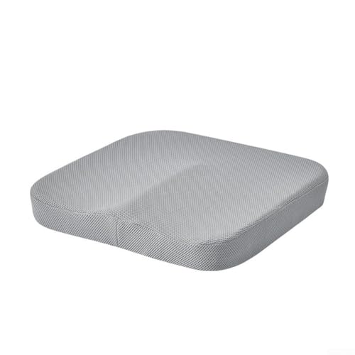 Tragbares Memory-Foam-Kissen für bequemes Sitzen zu Hause oder im Büro (grau) von ZYNCUE