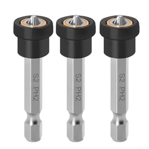 Verbessern Sie Ihr Werkzeugset mit 3-teiligem magnetischem Positionierungs-Bit-Set für effiziente Holzbearbeitungsprojekte (50 mm) von ZYNCUE
