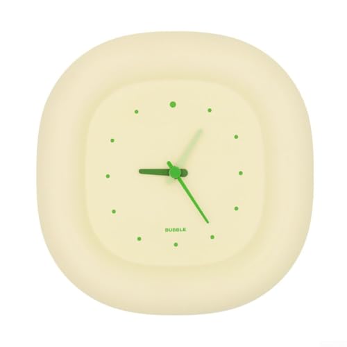 Verspielte Seifenblasen-Uhr für Wohnzimmer und Schlafzimmer, geräuschloses Design mit Halterung für Display von ZYNCUE