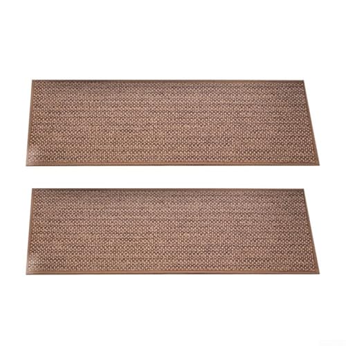 Waschbare und wiederverwendbare rutschfeste Treppenstufen, 2 Stück, anpassbare Home For Safety Solution (Beige) von ZYNCUE