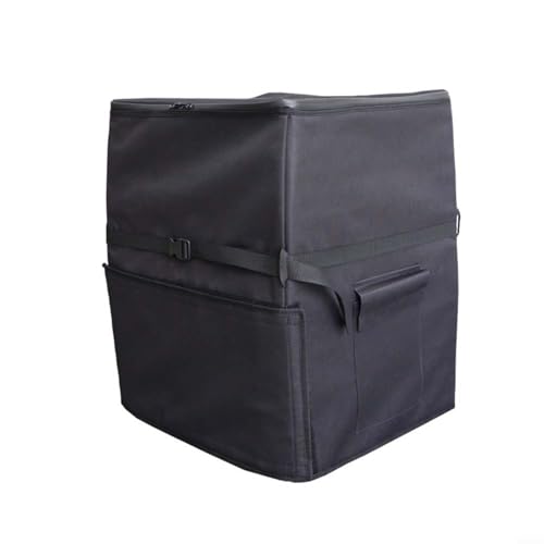 Wasserdichte Badewannen-Pumpenabdeckung mit verstellbaren Schnallen und Reißverschlussöffnungen, bietet sicheren Schutz für Spa-Heizungspumpen vor rauen Wetterbedingungen (420D schwarz) von ZYNCUE