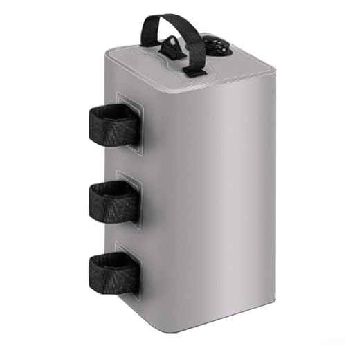 Winddichter Planen-Gewichtssack, 10 l, geeignet für Outdoor-Zelt-Verankerung und Standstabilität (grau) von ZYNCUE