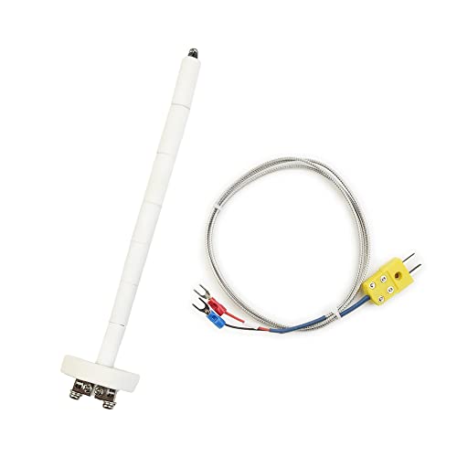 ZYNCUE 2 Stück K-Typ Thermoelement Block Keramik Ofen Sonde Kit Thermoelement Sensor Sonde 1 m Drahtverlängerung bis zu 1300 Grad Celsius von ZYNCUE