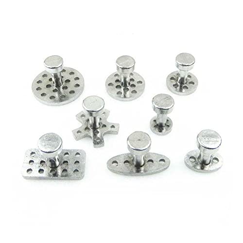 ZYNCUE 8 Stück Auto PDR Werkzeugset Aluminium Kleber Abzieher Tabs für Auto Dellen Lacklose Reparatur Dellen Entfernung Handwerkzeuge Saugnapf langlebig, 8 Größen ZYNCUE 8 Stück Auto PDR Werkzeugset Aluminium Kleber Abzieher Tabs für Auto Dellen Lacklose Reparatur Dellen Entfernung Handwerkzeuge Saugnapf langlebig, 8 Größen von ZYNCUE