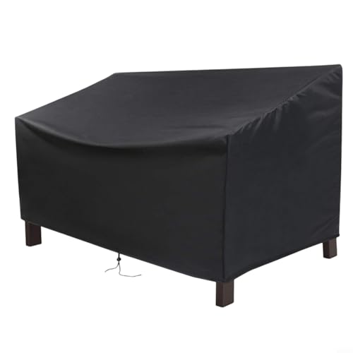 ZYNCUE Abdeckung für Gartenbank, wasserdicht, für 2 oder 3 oder 4 Sitze, mit Lüftungsschlitzen, strapazierfähig, für den Außenbereich (134 x 66 x 89 cm) von ZYNCUE