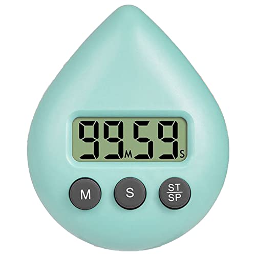 ZYNCUE Digitaler Dusch-Timer, wasserdichter Badezimmer-Wecker, 5 Farben, energiesparend, hellgrün von ZYNCUE