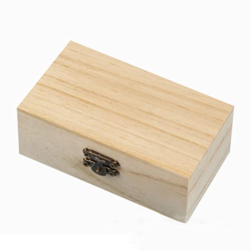 ZYNCUE Holzboxen, 12 x 7 x 5 cm, Holz-Aufbewahrungsbox, Schmuckkästchen, abschließbar, aus Holz, handgefertigt von ZYNCUE