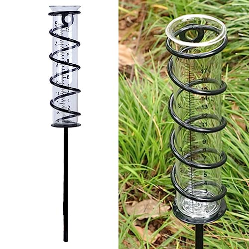 ZYNCUE Regenmesser, Regenmesser mit Erdspieß aus Metall Rain Gauge Wetterstation um Regen zu messen, Wassermesser für Garten und Terrasse (1 STÜCK) von ZYNCUE