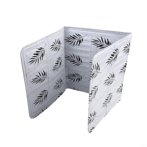 ZYNCUE Spritzschutz, Spritzschutz für Herde, faltbarer Ölspritzschutz, Aluminiumfolie, Gasherd, Ölspritzschutz, Herd, Kochen, Spritzschutz für Ölleiter, weiß von ZYNCUE