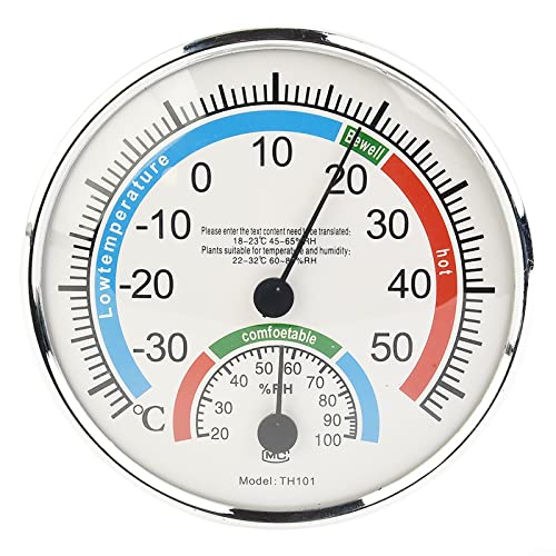 ZYNCUE Thermometer Hygrometer Thermo Analog Luftfeuchtigkeit, Thermo-Hygrometer für Indoor/Outdoor Klima Kontrolle Klima Monitor von ZYNCUE