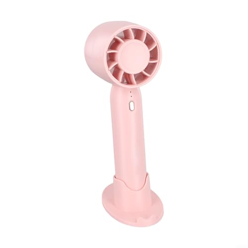 ZYNCUE Wiederaufladbarer Mini-USB-Handventilator mit praktischem Ständer, perfekt für den täglichen Gebrauch (Rosa) von ZYNCUE