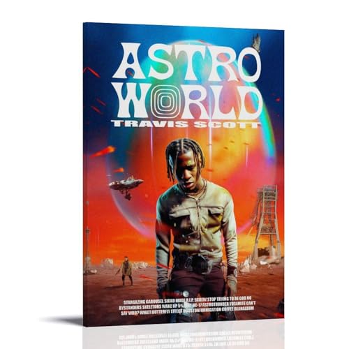 Travis Scott Astroworld von Travis Scott, wasserdichtes Poster, Kunst, Wohnzimmer, Wand, Schlafzimmer, Dekoration, Heimbüro und Geschenkvorbereitung, exquisite Geschenke zum Verschenken an Menschen von ZYNPCX