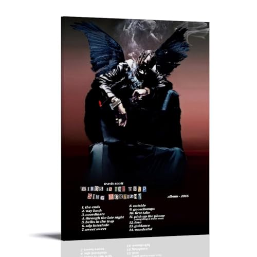 Travis Scott: Birds in The Trap Sing McKnight, wasserdichtes Poster, Kunst, Wohnzimmer, Wand, Schlafzimmer, Dekoration, Heimbüro und Geschenkvorbereitung, exquisite Geschenke zum Verschenken an von ZYNPCX