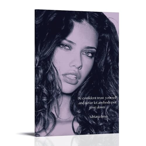 ZYNPCX Adriana Lima Wasserdichtes Poster, Kunst, Wohnzimmer, Wand, Schlafzimmer, Dekoration, Heimbüro und Geschenkvorbereitung, exquisite Geschenke zum Verschenken an Menschen, 60 x 90 cm, Adriana von ZYNPCX