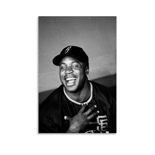 ZYNPCX Barry Bonds Wasserfestes Poster, Kunst, Wohnzimmer, Wand, Schlafzimmer, Dekoration, Heimbüro und Geschenkvorbereitung, exquisite Geschenke zum Verschenken an Menschen, 30 x 45 cm, Barry Bonds von ZYNPCX