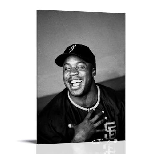 ZYNPCX Barry Bonds Wasserfestes Poster, Kunst, Wohnzimmer, Wand, Schlafzimmer, Dekoration, Heimbüro und Geschenkvorbereitung, exquisite Geschenke zum Verschenken an Menschen, 40 x 60 cm, Barry Bonds von ZYNPCX