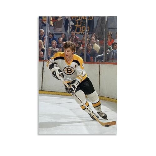 ZYNPCX Bobby OrrWasserfestes Poster, Kunst, Wohnzimmer, Wand, Schlafzimmer, Dekoration, Heimbüro und Geschenkvorbereitung, exquisite Geschenke zum Verschenken an Menschen, 30 x 45 cm, Bobby Orr von ZYNPCX
