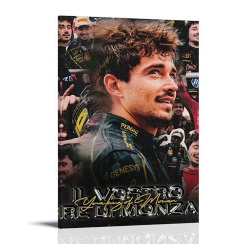 ZYNPCX Charles Leclerc, wasserdichtes Poster, Kunst, Wohnzimmer, Wand, Schlafzimmer, Dekoration, Heimbüro und Geschenkvorbereitung, exquisite Geschenke zum Verschenken an Menschen, 30 x 45 cm, Charles von ZYNPCX